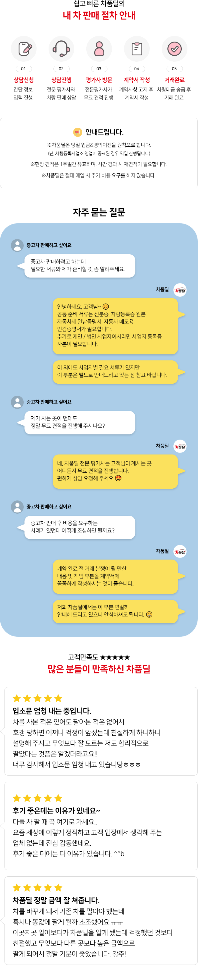 판매상담 안내